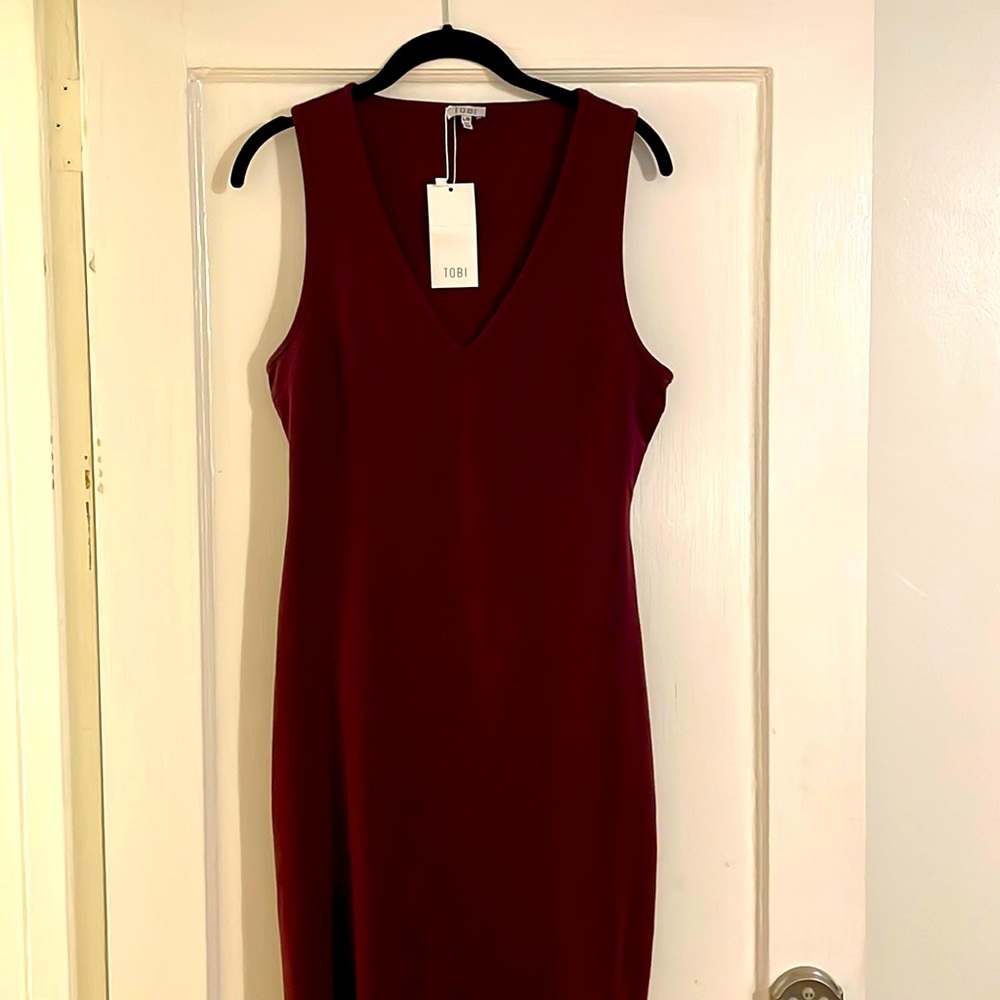 Cutting Ties Midi Dress (Tobi)
